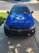Chelsea Auto Hood Cover | Hood Flags | Soccer Flags 150x120cm