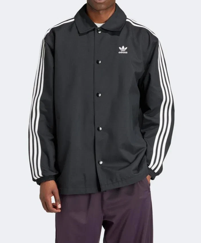 Adidas Originals Mesh Coach Men's Jacket IZ1831 Button panel Side