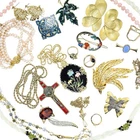 Vintage Goldtone Jewelry Lot 21 Pcs 80s Y2K - Incl Monet Napier Trifari Avon +