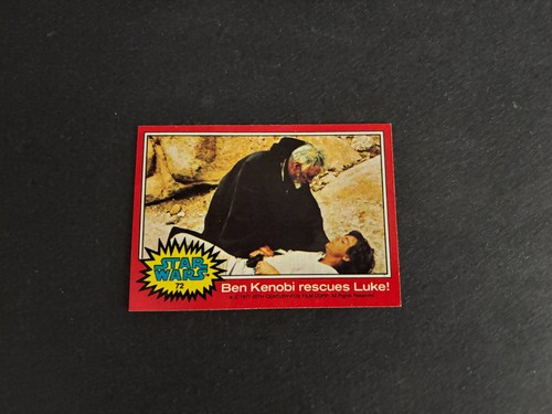1977 Topps Star Wars #72 Ben Kenobi rescues Luke! — Raw