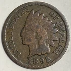 1892 Indian Head Cent K2