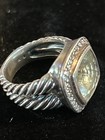 David Yurman Albion Dome Ring 925 Sterling Silver Green Amethyst/Prasiolite — photo 4