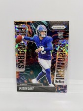 JAXSON DART Rookie 2025 Panini Prizm No Huddle Fireworks Silver Giants RC #6