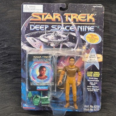 Star Trek DS9 Jake Sisko Figure 1994 Playmates Sealed Space Caps Card Wear