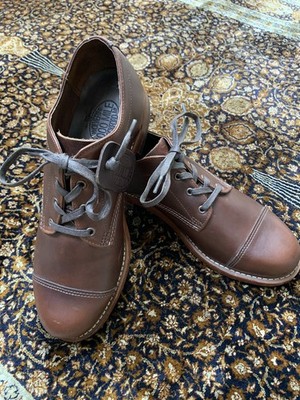 Wolverine 1000 Mile Shoes Watson Captoe Oxfords Chromexcel Brown NWOB Mens 9.5