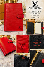 Louis Vuitton Agenda PM Petit Mod le Red Epi Leather Planner Organizer CA1907
