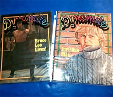 Dynamite Magazine Bruce Lee #17 November 1975 Issue and #18