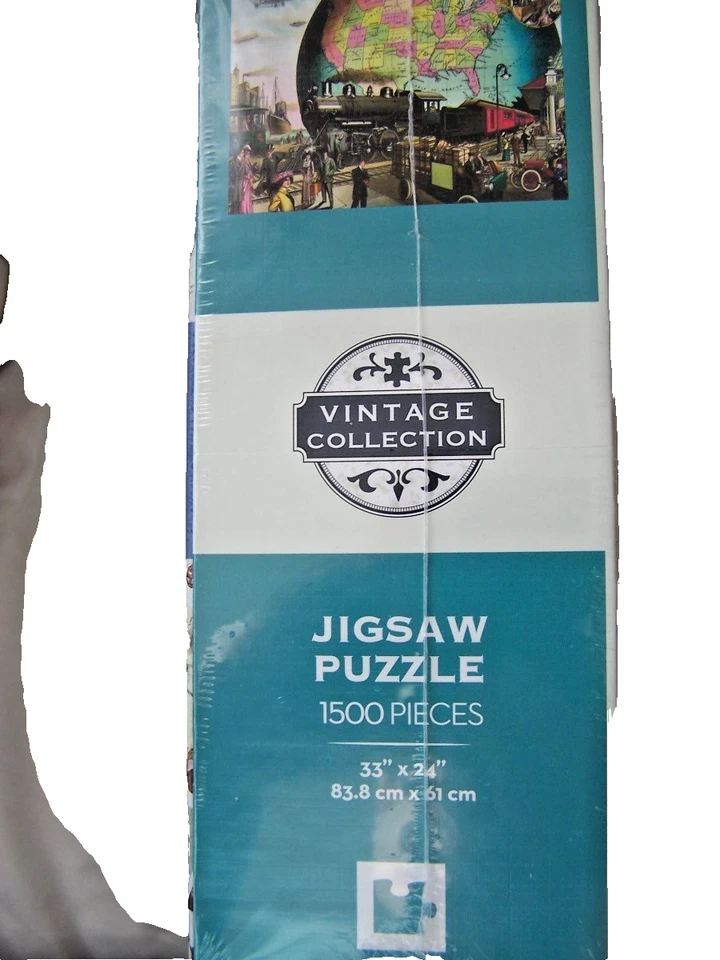 Trains Across America 1500 Piece Jigsaw Puzzle New York Puzzle Company BRAND New - Image 4 of 4