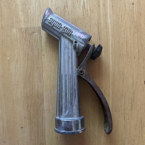Aqua Gun Vintage Garden Hose Nozzle Metal Works