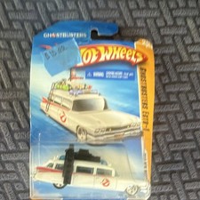 Hot Wheels Ghostbusters Ecto-1 1:64 Diecast 1959 Cadillac White/Red Unopened