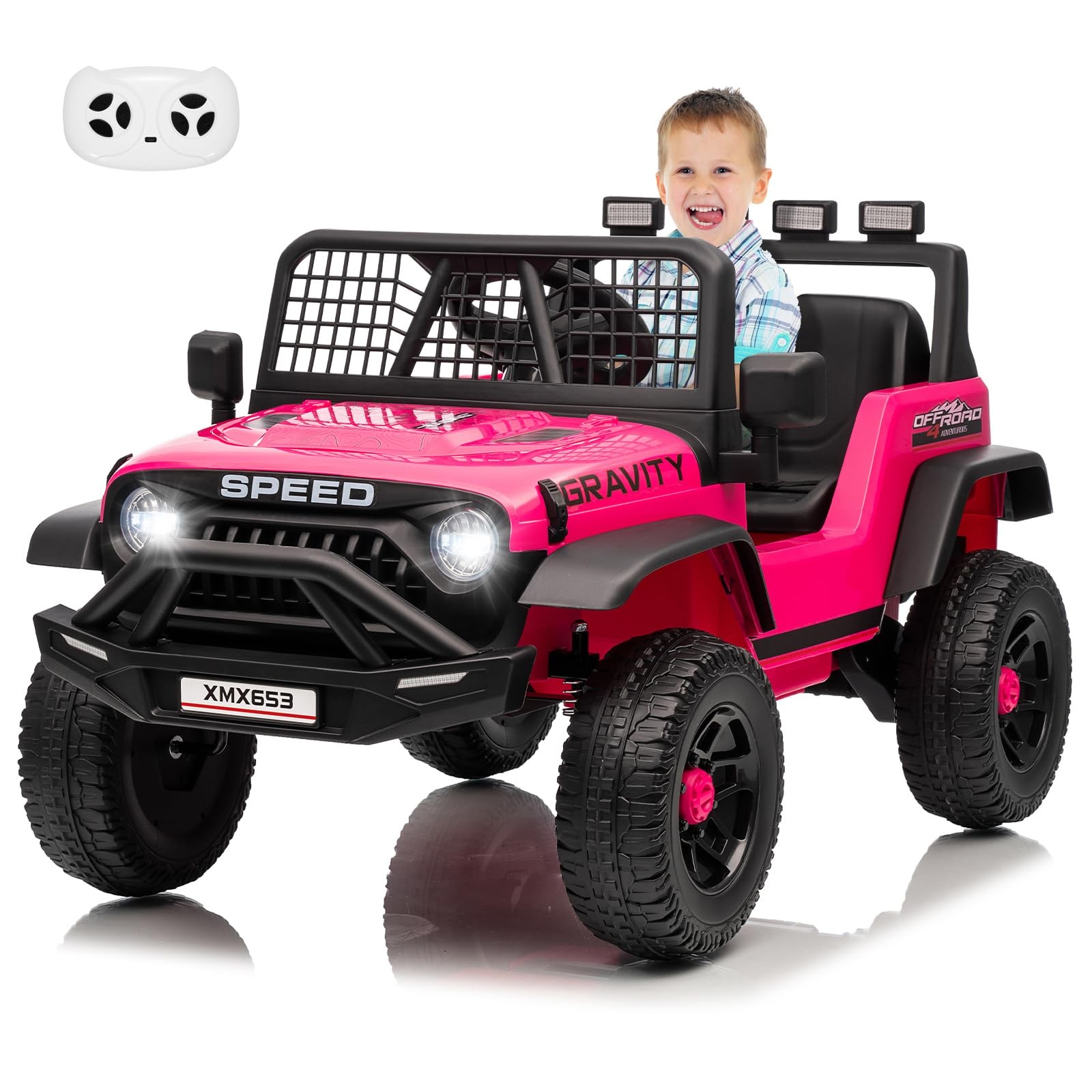 Garvee 12V Kids Ride On Truck Car,Kids Electric RC Vehicles for Boy Girl Gift