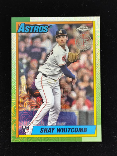 2025 Topps Series 2 1990 Topps Chrome Mojo Refractor Shay Whitcomb RC Astros XSY