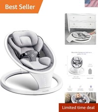 Lightweight Electric Baby Swing for Infants - Bluetooth Enabled Easy Transport