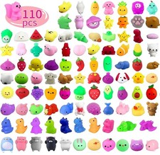 110 Pcs Mochi Squishy Toys, Toys for Kids Small, Multicolored