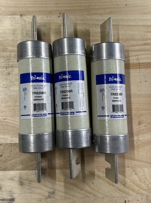 3: TRS250R Ferraz Shawmut 250A 600V  TriOnic Dual Element Time Delay Fuse New