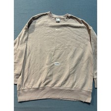 Nike Center Swoosh Fleece Crewneck Sweatshirt Mens XL Mauve Pink