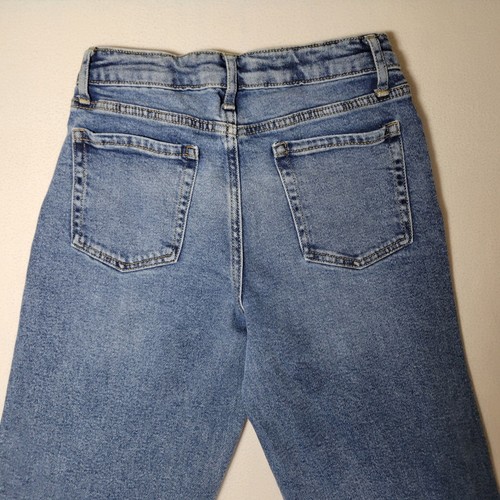 Art Class Girl Wide Leg Jeans Hi-Rise Distressed Med Wash Size 16 Baggy EUC - Picture 12 of 12
