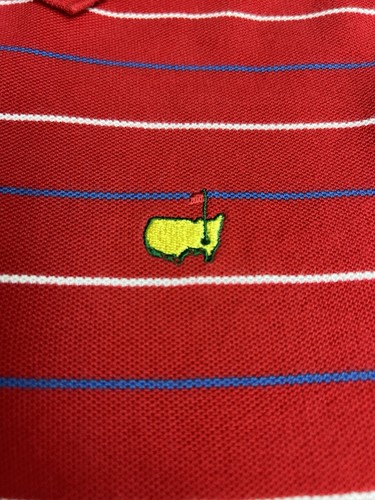 Masters Collection Youth Golf Red Striped Polo Shirt Size Small (8/10) - Picture 4 of 9