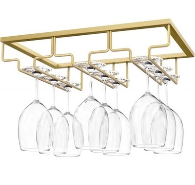 Wine Glass Rack Wine Glass Hanger Rack Under Cabinet Stemware Wine Glass Hold...