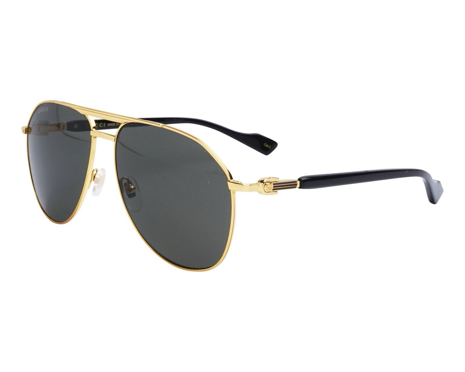 Gucci Sunglasses GG1220S 002 Gold Black  59-14-145 Aviator image 2