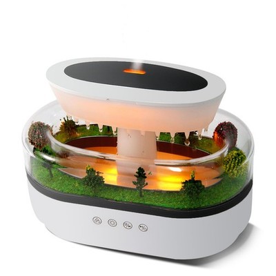 Rain Humidifier   Ultrasonic Rainfall Humidifier with Simulated Water Drop Ef...