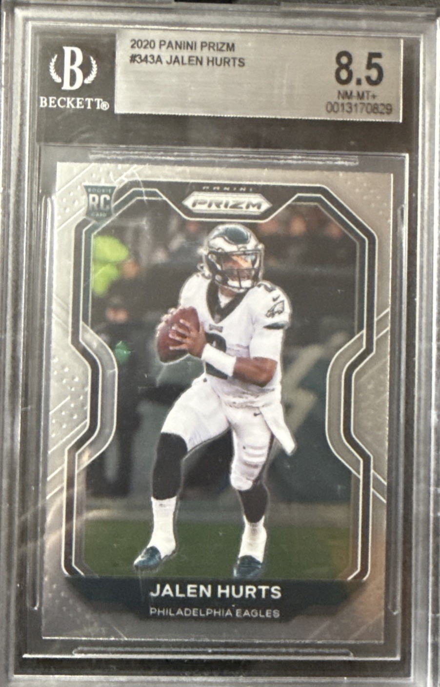 2020 Panini Prizm - Rookie Jalen Hurts #343 Silver Prizm (RC)