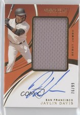 2020 Panini Immaculate Debut Jumbo Relics 76/99 Jaylin Davis Rookie Auto RC 0b2