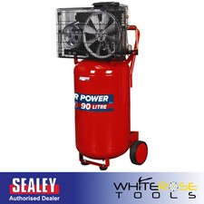 Sealey Compressor 90L Vertical Belt Drive 3hp