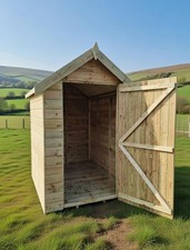 6x4 Tanalised Apex Garden Shed Factory Seconds Hut Fully T&G - FAST DELIVERY