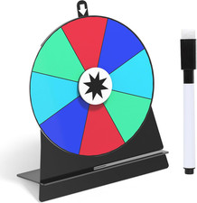 Prize Spinning Wheel Color Tabletop Roulette Spinner for Carnival Tradeshow