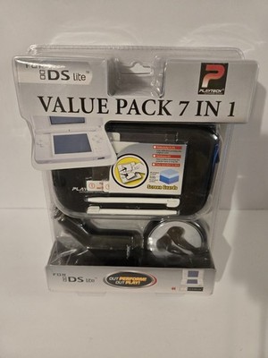 Playtech 7 in 1 Value Pack for Nintendo DS Lite ~ Black ~ Sealed