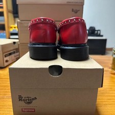 Dr. Martens x Supreme Stud Panton Loafer Red Size UK 7