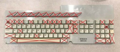 Atari 520ST 1040ST keyboard keys and plungers USA English layout