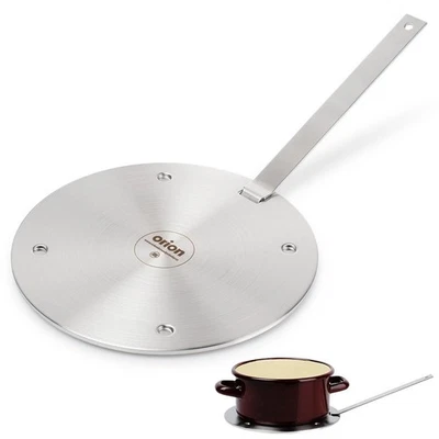 Disque Adaptateur Induction Acier Inoxydable 20cm avec Poignée - Photo 1/4