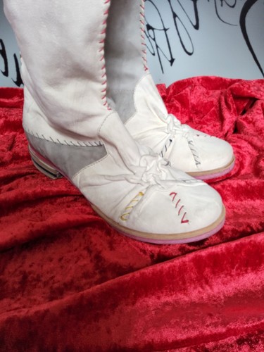 "CHARME" STIEFEL 39 ANTIK-CREME 100% ECHTES LEDER EXTRAVAGANT GESMOKT NEUWERTIG - Bild 8 von 17