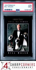 1993 PINNACLE #355 BILL WALSH HOF PSA 9