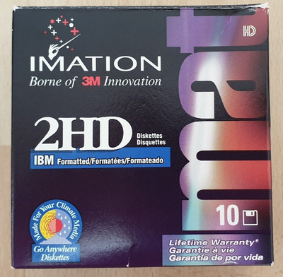 Imation 3M 2HD Disketten unbenutzt 8er Karton - IBM Format