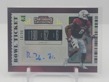ROCK YA-SIN 2019 CONTENDERS DRAFT PICKS ROOKIE BOWL TICKET AUTOGRAPH! #18/99!
