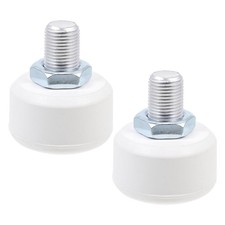 Adjustable Rubber Roller Skate Toe Stoppers White High Elastic Brake Plugs