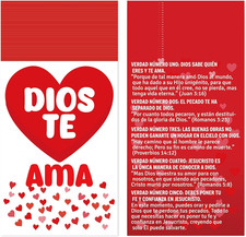 240Pcs Spanish Christian Valentines Cards Gospel Tracts Religious St. Valentine