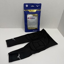Mizuno MZO Elbow Sleeves Volleyball Black L/XL Padded Pair New