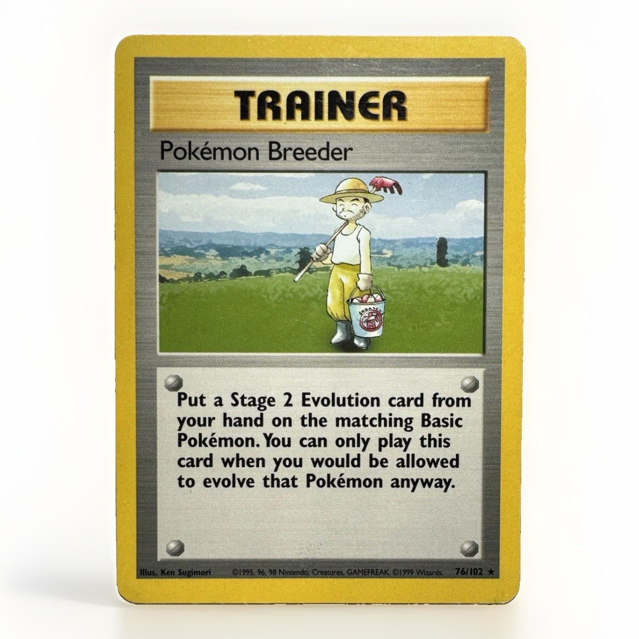 Pokemon TCG Pokemon Breeder 76/102 Base Set Uncommon Unlimited Eng 1999
