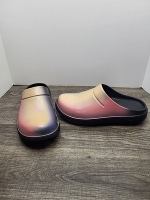 OOFOS OOcloog Luxe Recovery Comfort Mule Clogs Shoes Women's Size 8