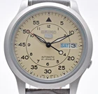 【Near MINT】Vintage SEIKO 5 7S26-02J0 Beige Dial Day-Date Automatic Men's Watch