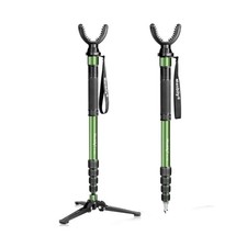 Manbily Shooting Stick Monopod with Tri-Stand Tripod Base, with Rotating and ...