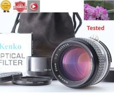 Opt. MINT w/ Hood Nikon AI-S Nikkor 85mm f/2 w/ Hood MF Portrait Lens From JAPAN