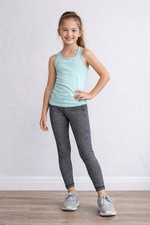 Ivivva by Lululemon Girls Size 12 Leggings Black Gray Pattern Yoga Dance EUC