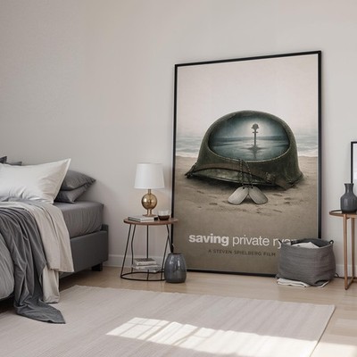 Saving Private Ryan Minimal Movie Kunstdruck | Filmposter | Leinwand & gerahmt