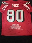 Jerry Rice Autographed San Francisco 49ers Red Stat Jersey With PSA/DNA