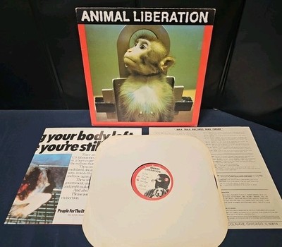 Animal Liberation VINYL RECORD Comp Wax Trax PETA 1987 + Poster & Inserts